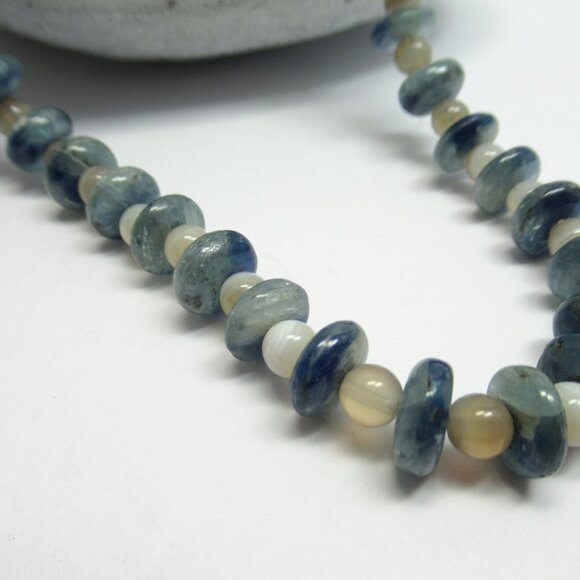 Kyanite and Botswana Agate Necklace - Picture 7 of 16